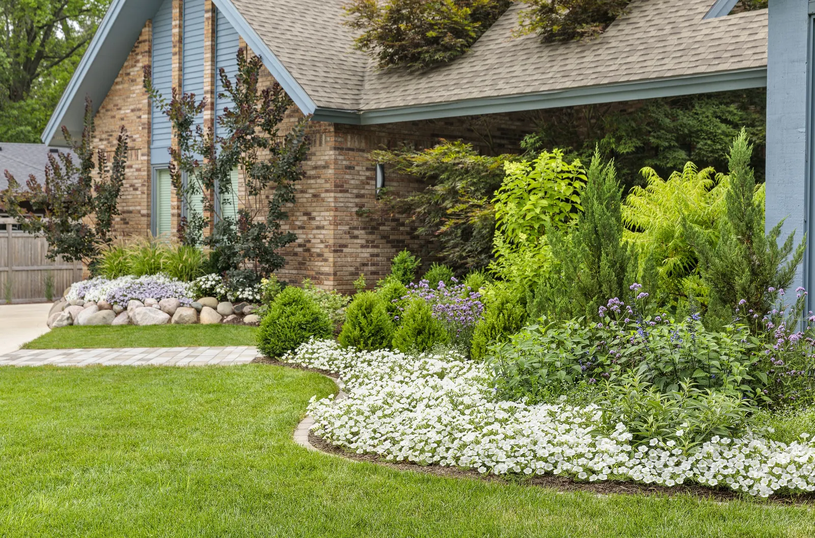 Snowdrift™ Petunia — elegant sweep of white is needed—along walkways and driveways