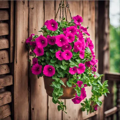 Petunia (Petunia X Hybrida) — full appearance as they spill over the edges; offering a rich tapestry of colors, image 125