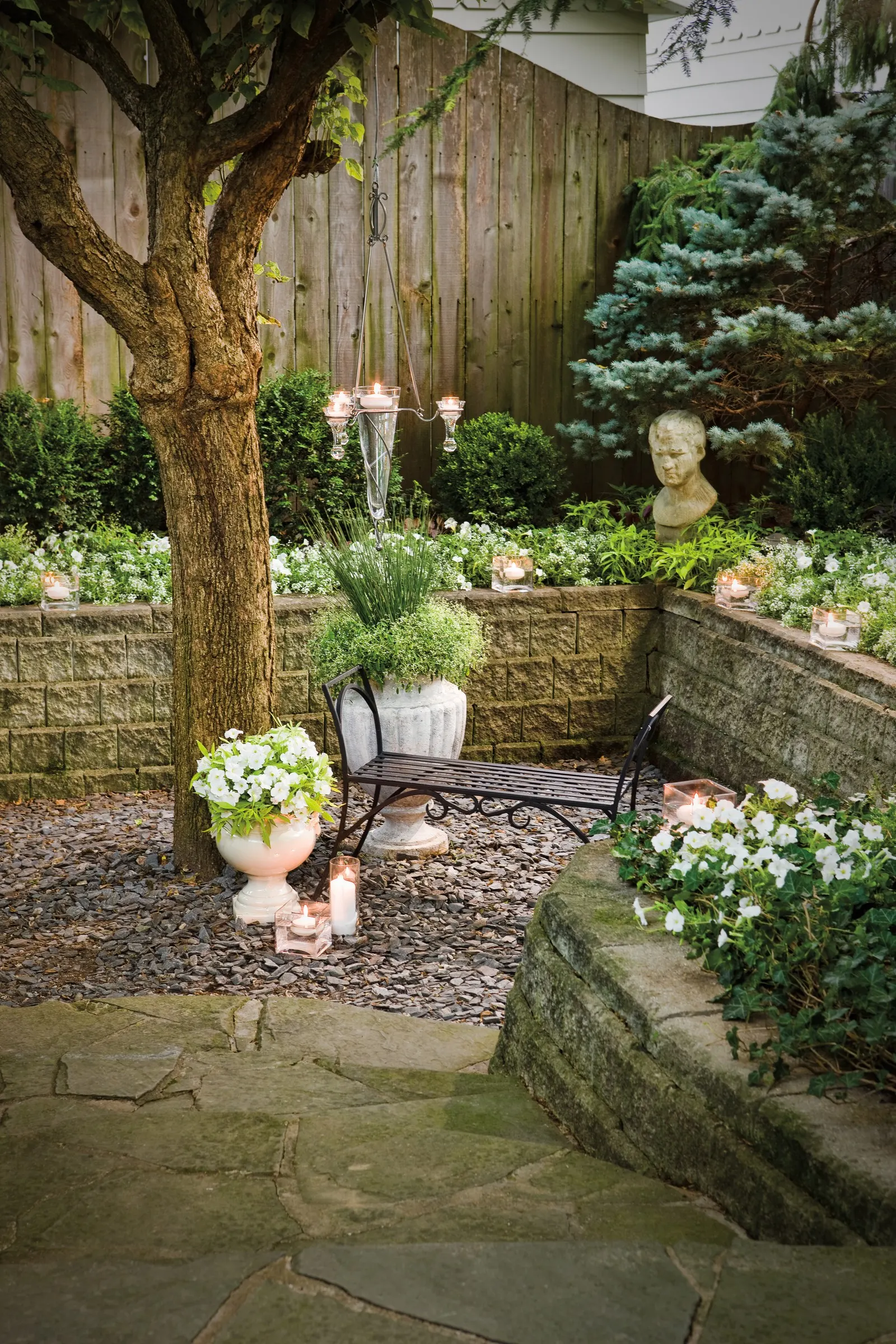 White Petunia — but the end result is a fuller plant with more blooms going forward
