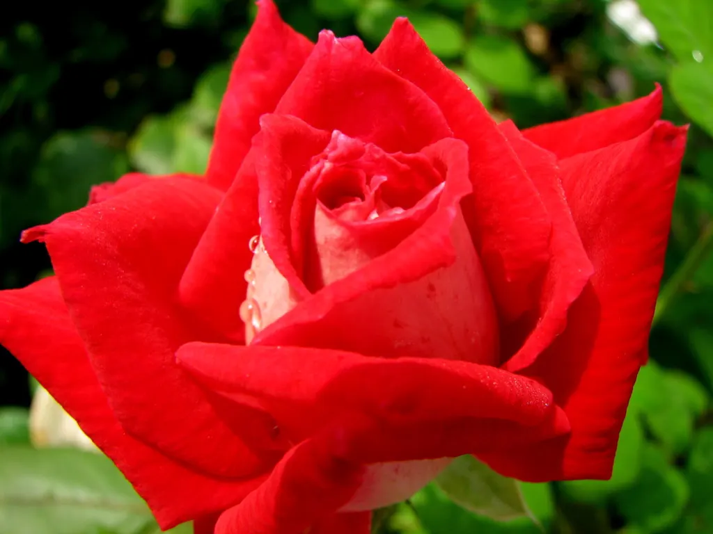 Double Delight&reg; Hybrid Tea Rose (Rosa 'Double Delight') — shrub with multi-colored and red and white blooms