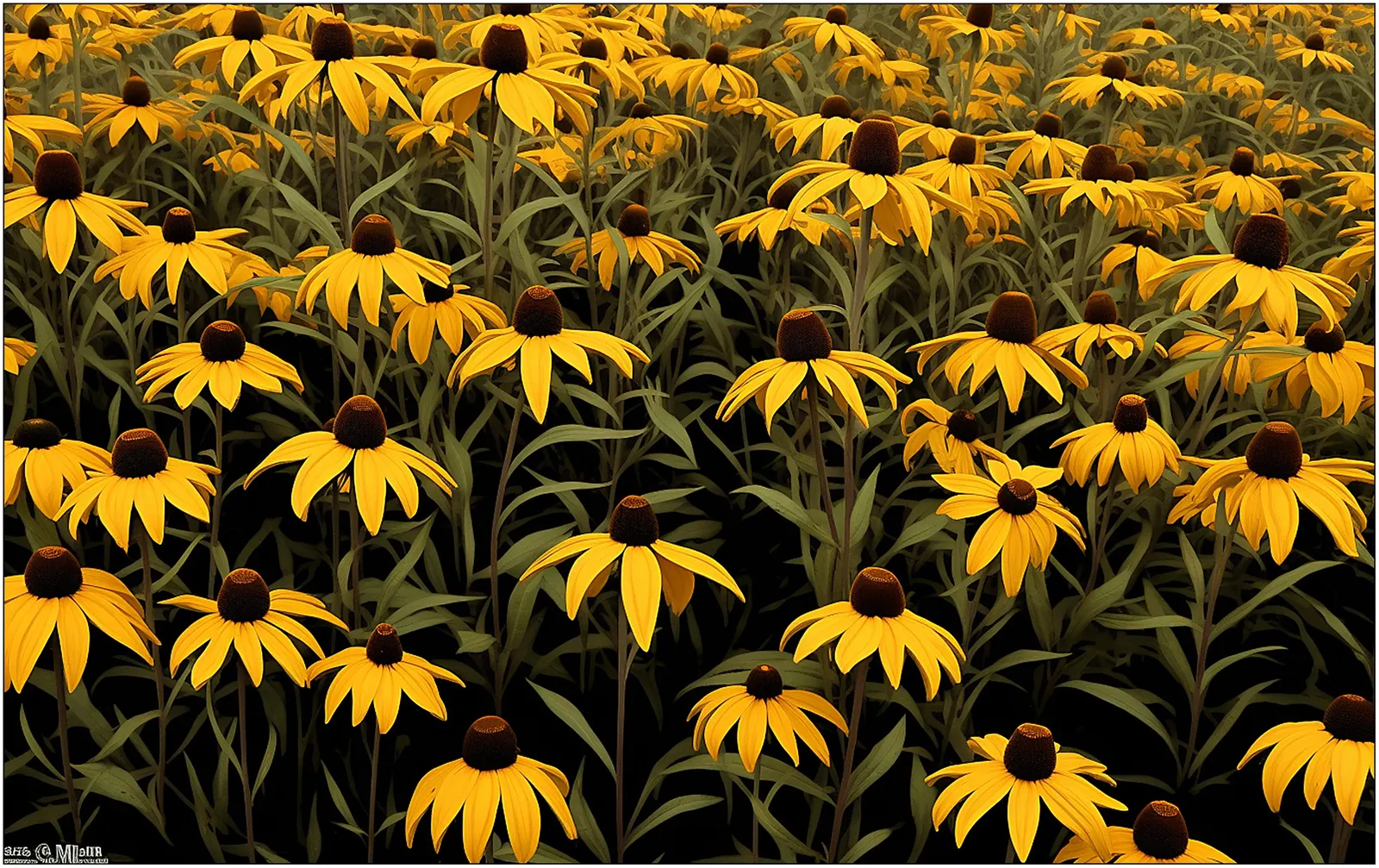Gloriosa Daisy (Rudbeckia Fulgida) — This perennial thrives in full sun, reaching 2-3 feet in height and spreading up to 1.5 feet; the Gloriosa, image 128